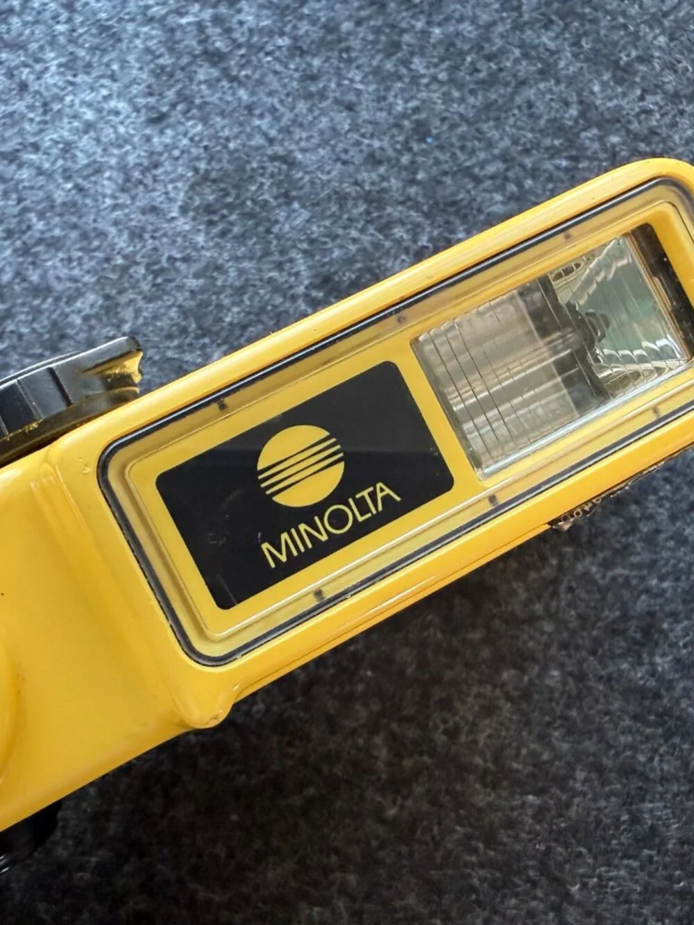 Vintage Minolta Weathermatic Camera Yellow